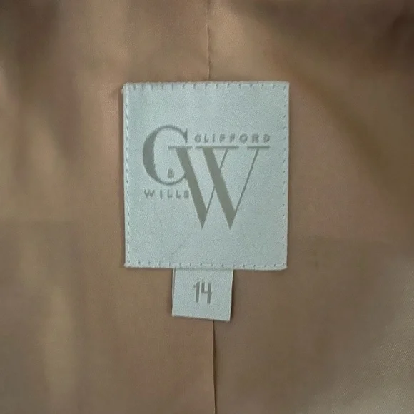 100% wool long blazer SZ 14 - Picture 4 of 6